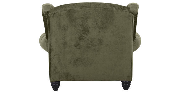 XXL-SESSEL - Schwarz/Olivgrün, Design, Holz/Textil (127/106/149cm) - Landscape