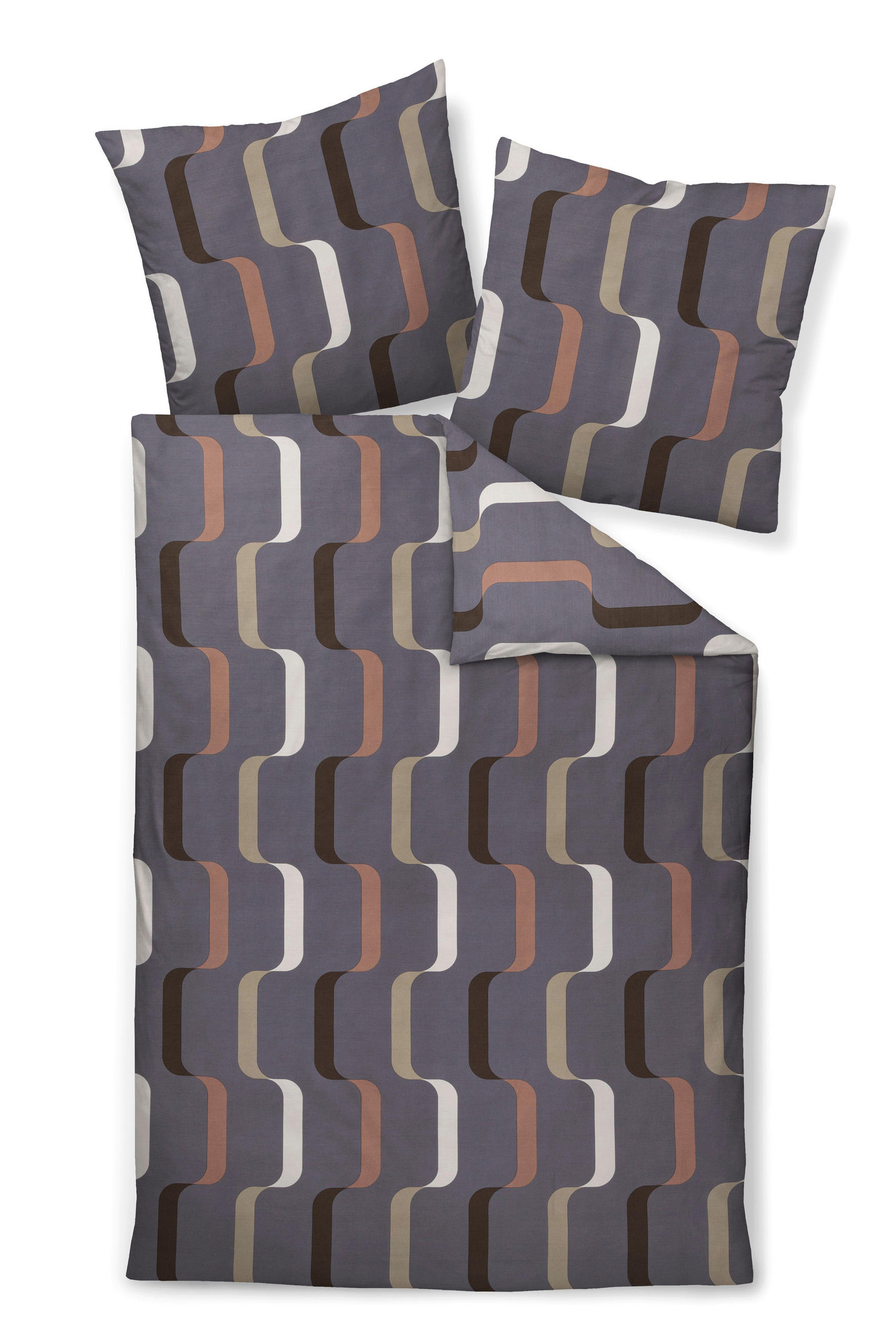 BETTWÄSCHE Makosatin 240/220 cm  - Braun, Design, Textil (240/220cm) - Janine