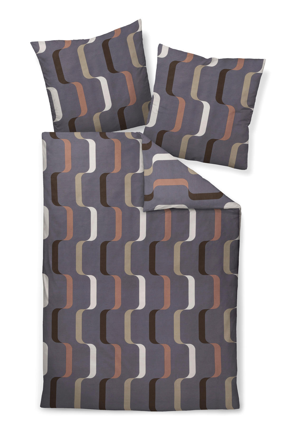 ÁGYNEMŰHUZAT-GARNITÚRA 140/200 cm  - barna, Basics, textil (140/200cm)
