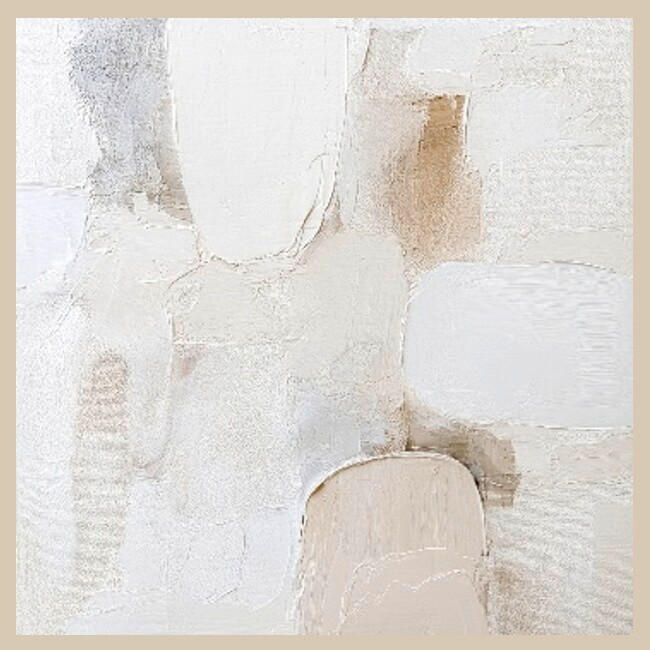 LEINWANDBILD Abstraktes 55/55 cm  - Multicolor, Basics, Holz/Papier (55/55cm) - Euroart