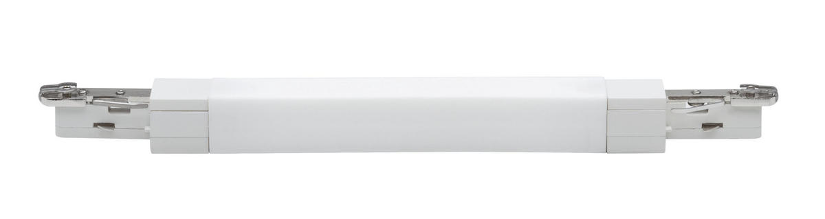 SCHIENENSYSTEM-VERBINDER URail 22,7/1,8/1,8 cm   - Chromfarben/Weiß, Design, Kunststoff/Metall (22,7/1,8/1,8cm) - Paulmann