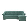 ECKSOFA  in Mikrofaser Petrol  232/146 cm  - Petrol/Schwarz, KONVENTIONELL, Kunststoff/Textil (232/146cm) - MID.YOU