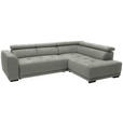 ECKSOFA  in Struktur Greige  284/205 cm  - Greige/Schwarz, Design, Kunststoff/Textil (284/205cm) - Xora