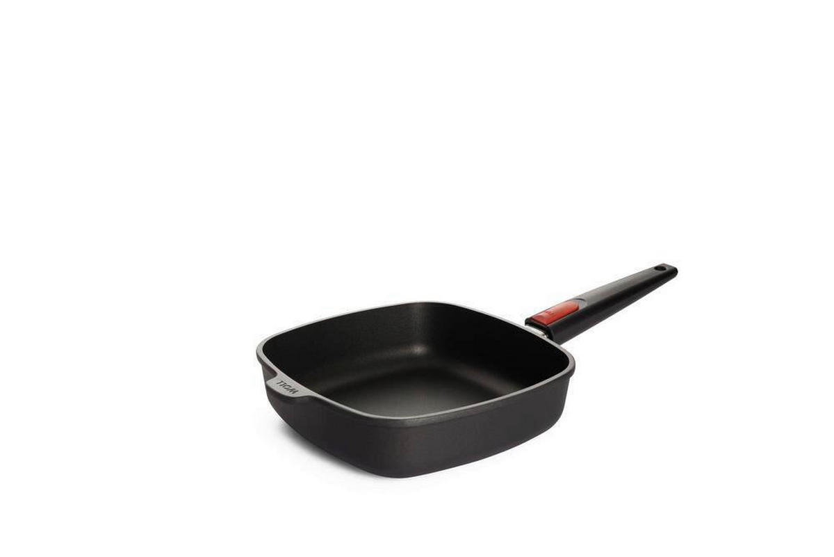 PÁNEV NA SMAŽENÍ  nepřilnavý povrch PTFE  48/25,5 cm  - antracitová, Basics, kov (48/25,5cm) - WOLL