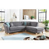 ECKSOFA Grau Flachgewebe  - Naturfarben/Grau, KONVENTIONELL, Holz/Textil (257/212cm) - Sit & More