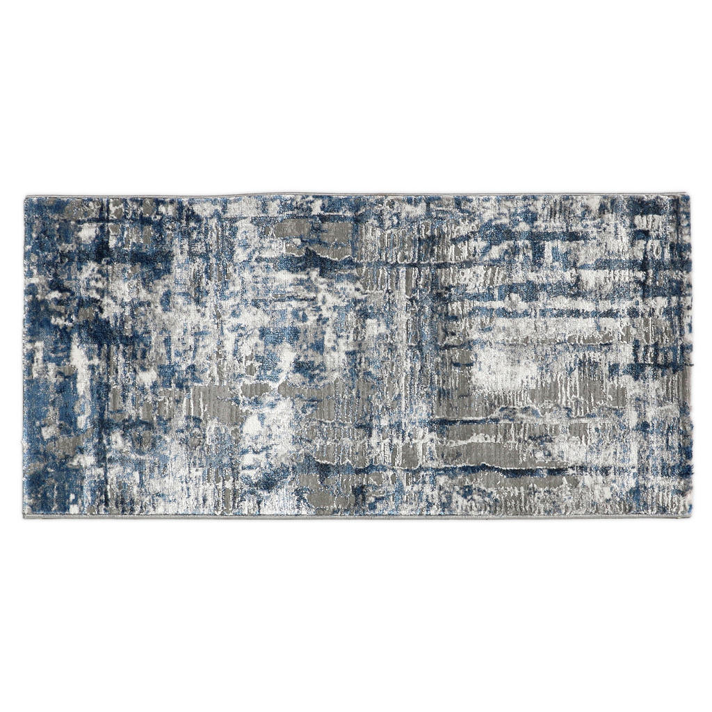 PLOCHO TKANÝ KOBEREC, 70/140 cm, modrá, sivá - modrá, sivá