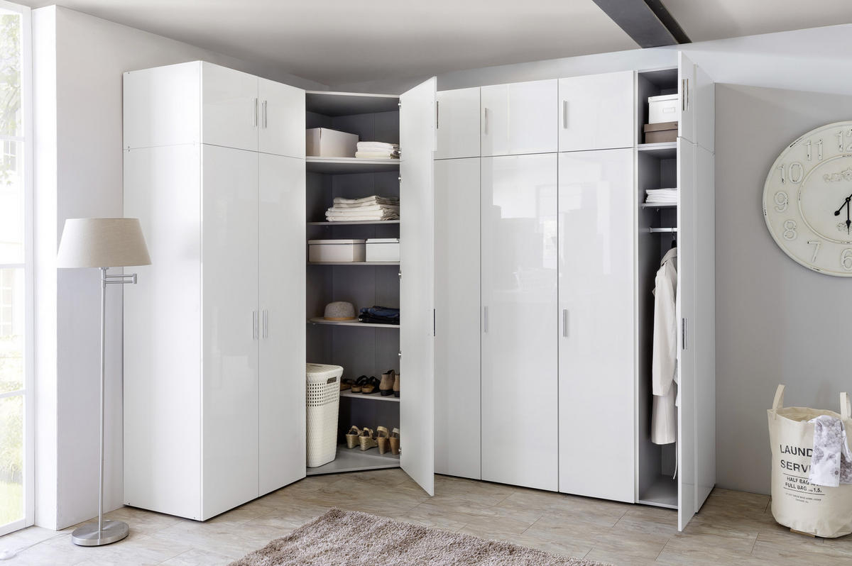 in Weiß breit Garderobenschrank bestellen 50 cm