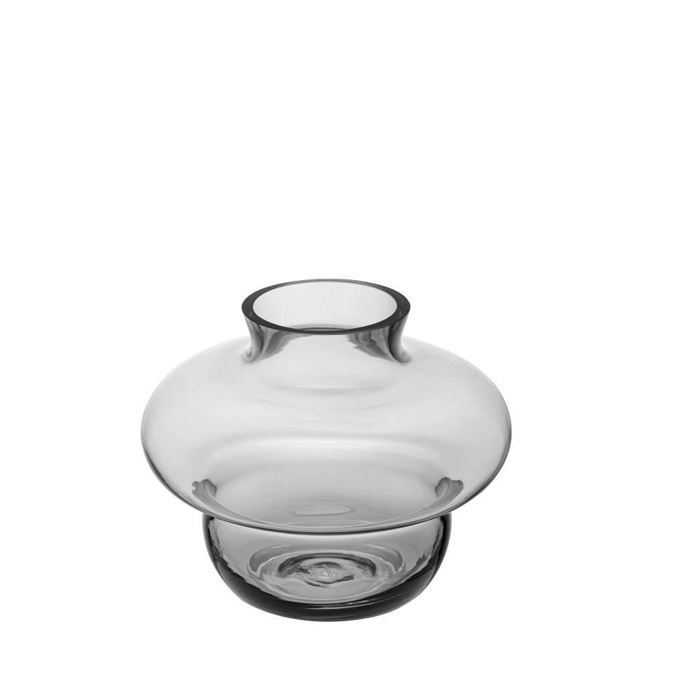 VASE PUA  - Dunkelgrau, KONVENTIONELL, Glas (17/13cm) - Blomus