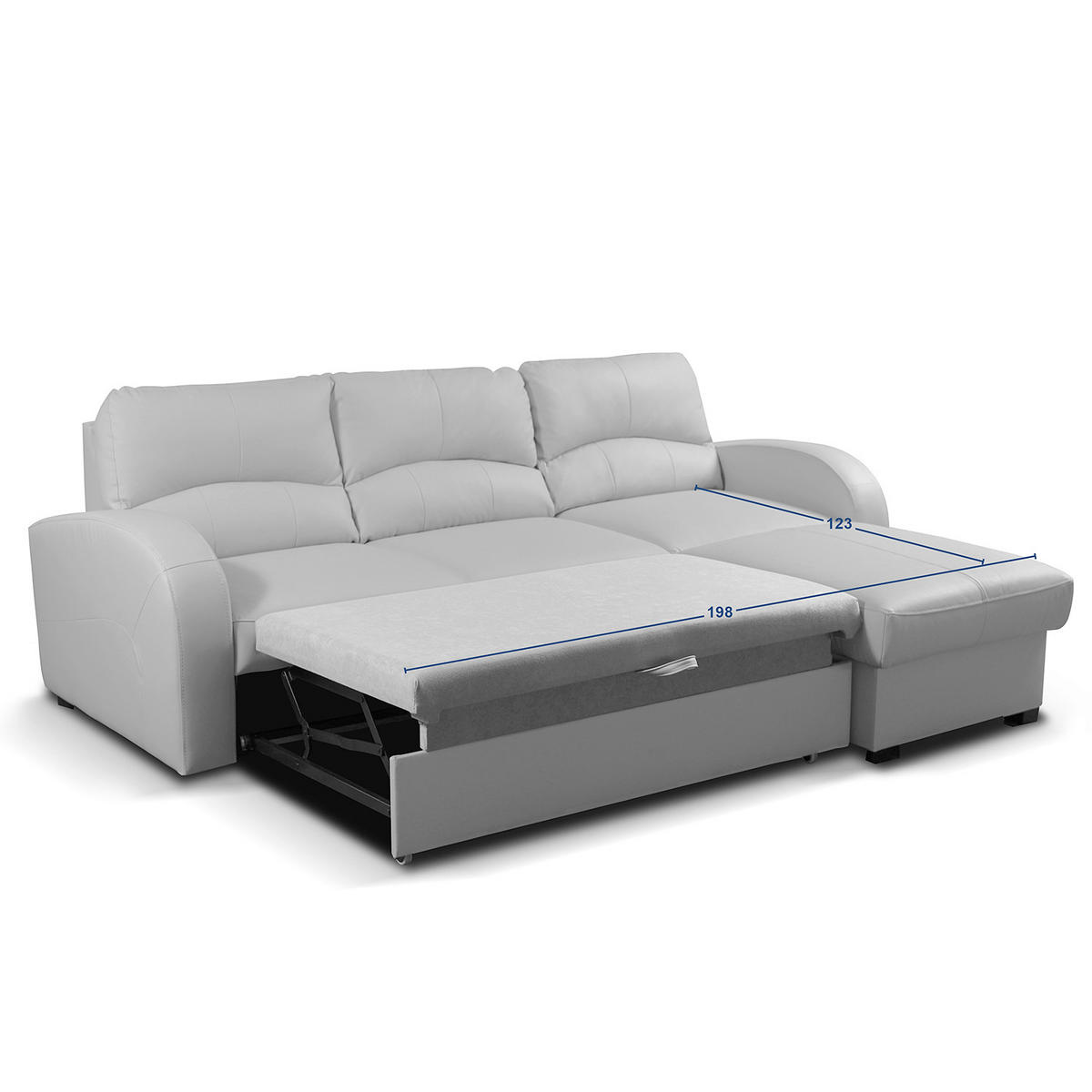 ECKSOFA TILO Bordeaux Lederlook Bettkasten  - Bordeaux/Schwarz, Design, Kunststoff/Textil (227/168cm) - Livetastic