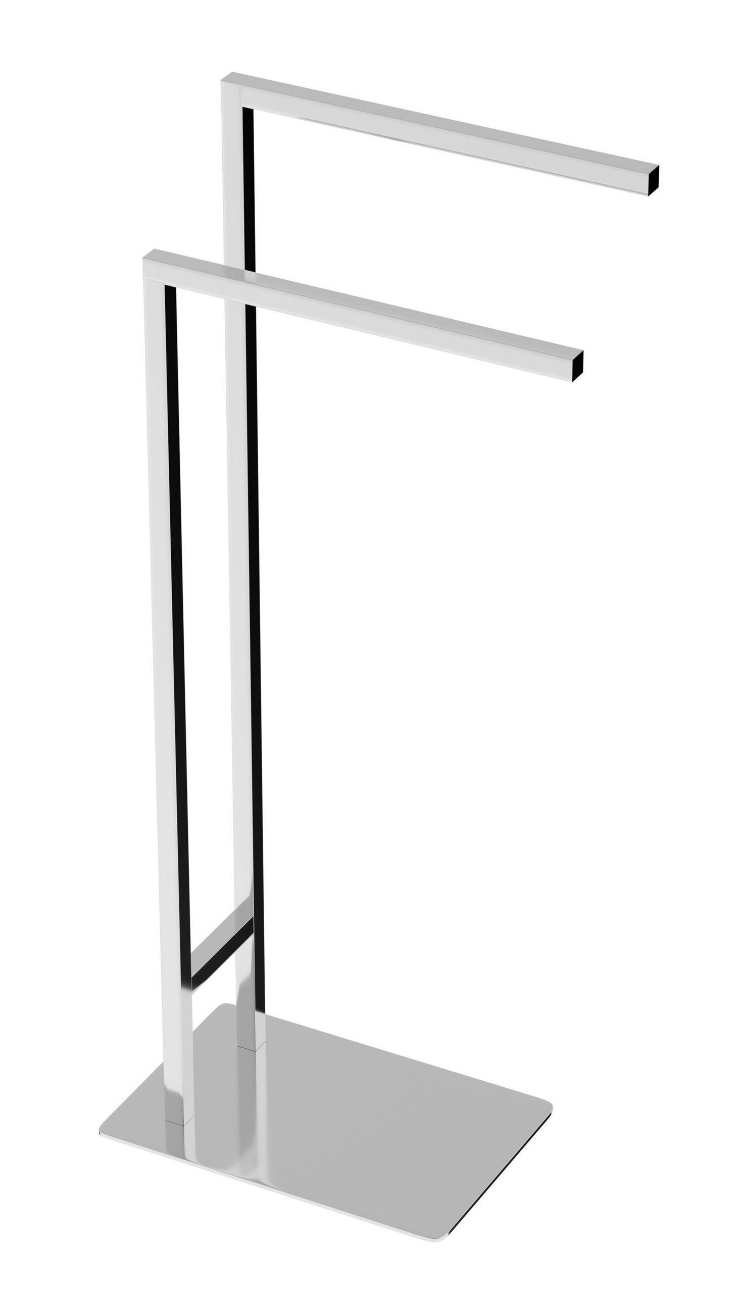 HANDTUCHSTÄNDER 44,5/81/20 cm  - Chromfarben, Basics, Metall (44,5/81/20cm) - Sadena