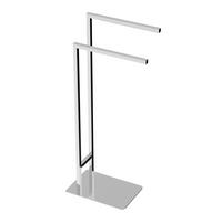 HANDTUCHSTÄNDER 44,5/81/20 cm  - Chromfarben, Basics, Metall (44,5/81/20cm) - Sadena