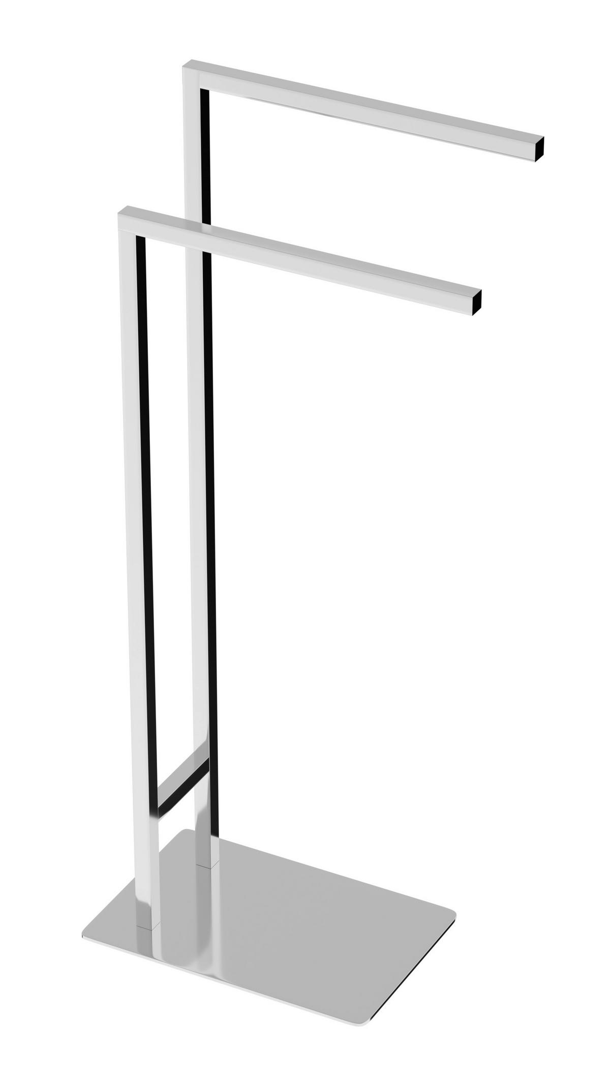 HANDTUCHSTÄNDER 44,5/81/20 cm  - Chromfarben, Basics, Metall (44,5/81/20cm) - Sadena