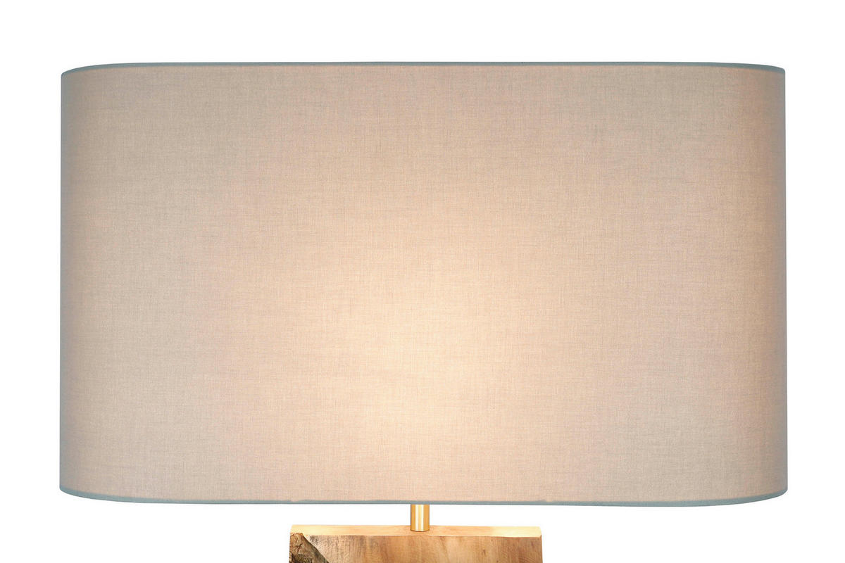 STEHLEUCHTE  40/171/20 cm   - Schwarz/Naturfarben, Design, Holz/Textil (40/171/20cm) - P & B