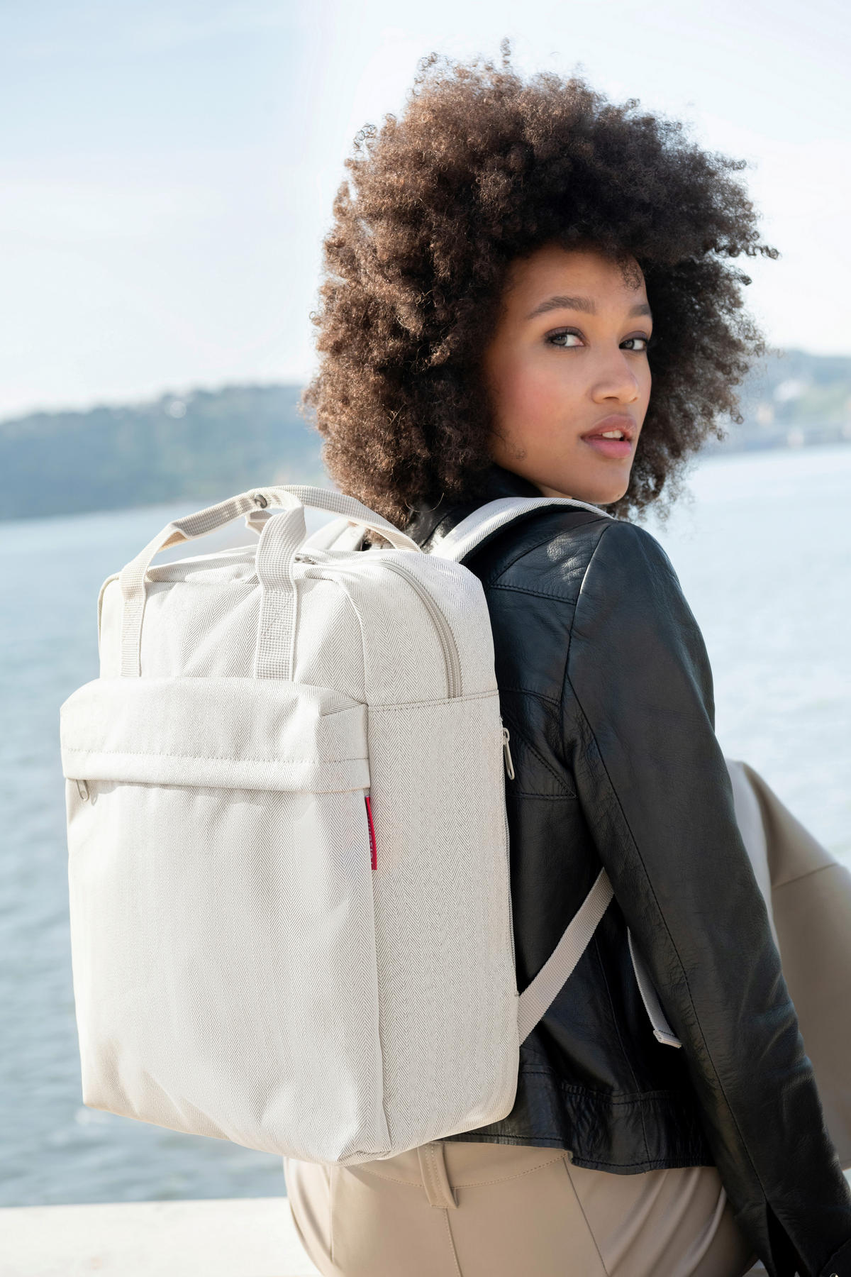RUCKSACK  - Beige, Basics, Kunststoff (30/39/13cm) - Reisenthel