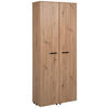 SCHUHSCHRANK - Schwarz/Eiche Artisan, MODERN, Holzwerkstoff/Kunststoff (74/181,5/34cm) - Xora