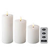 LED-KERZE  - Weiß, Basics, Kunststoff/Paraffin - Ambia Home