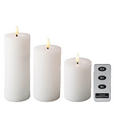 LED-KERZE  - Weiß, Basics, Kunststoff/Paraffin - Ambia Home