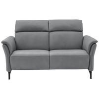 2-SITZER-SOFA in Mikrofaser Grau  - Schwarz/Grau, Konventionell, Textil/Metall (178/103/95cm) - Dieter Knoll