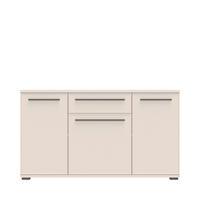 KOMODA  150/85/46 cm  kašmir  - kašmir, Dizajnerski, metal/pločasti materijal (150/85/46cm) - Hom`in