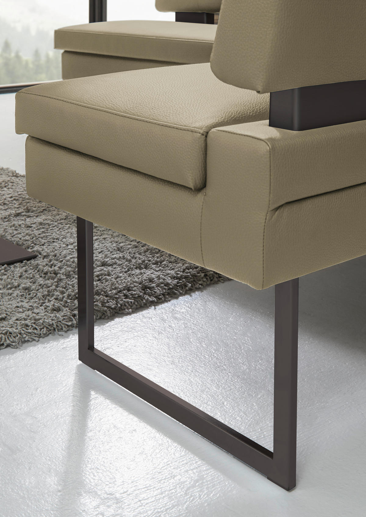 ECKBANK 200/158 cm Mikrofaser Grün   - Schwarz/Grün, Design, Textil/Metall (200/158cm) - Dieter Knoll