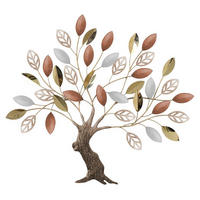 OBRAZ NA KOVU, 76/3/69 cm - hnědá, Basics, kov (76/3/69cm)