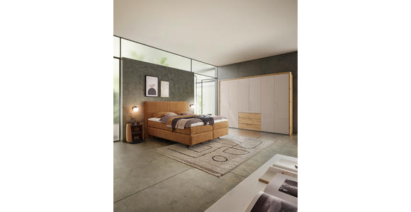 POLSTERBETT 160/200 cm,  in Gelb, Bettkasten, Lattenroste, Matratzen, unterschiedliche Matratzenhärtegrade je Bettseite, H2 + H4 = mittel + sehr fest  - Gelb/Schwarz, Design, Holz/Holzwerkstoff (160/200cm) - Dieter Knoll