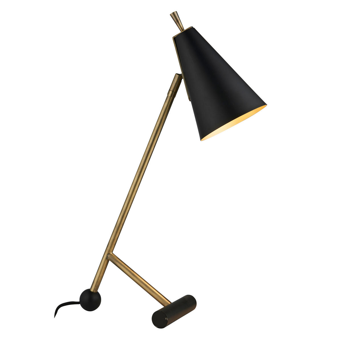 TISCHLEUCHTE 14/36/55 cm   - Messingfarben/Schwarz, KONVENTIONELL, Metall (14/36/55cm) - ENDON