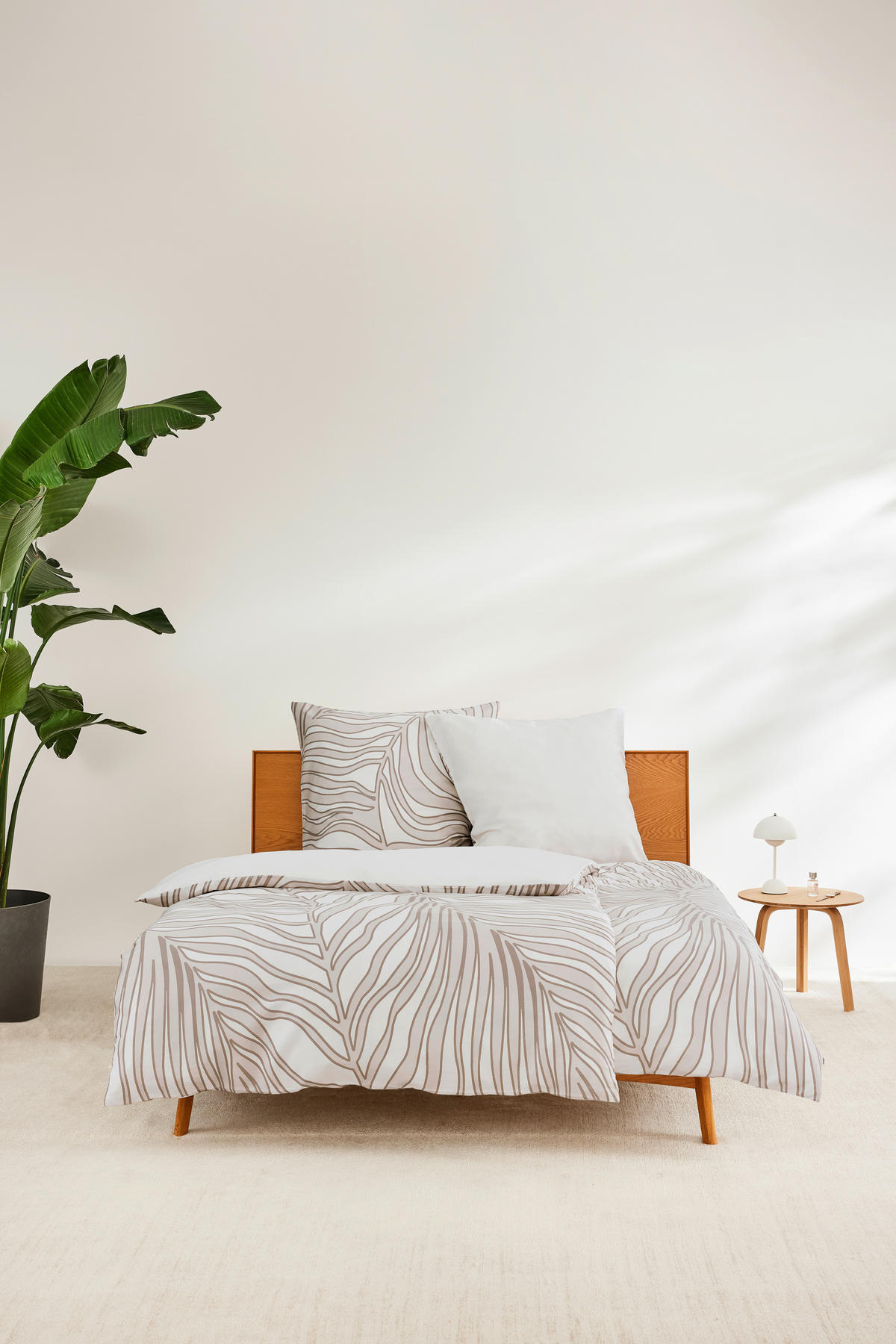 WENDEBETTWÄSCHE Makosatin 140/200 cm  - Beige/Grau, Basics, Textil (140/200cm) - S. Oliver