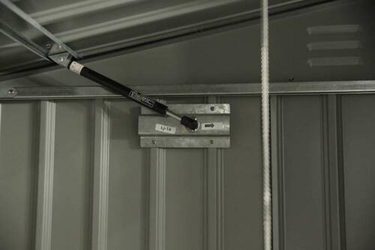 MÜLLTONNENBOX - Dunkelgrau, Basics, Metall (172/131/100cm) - Ambia Garden