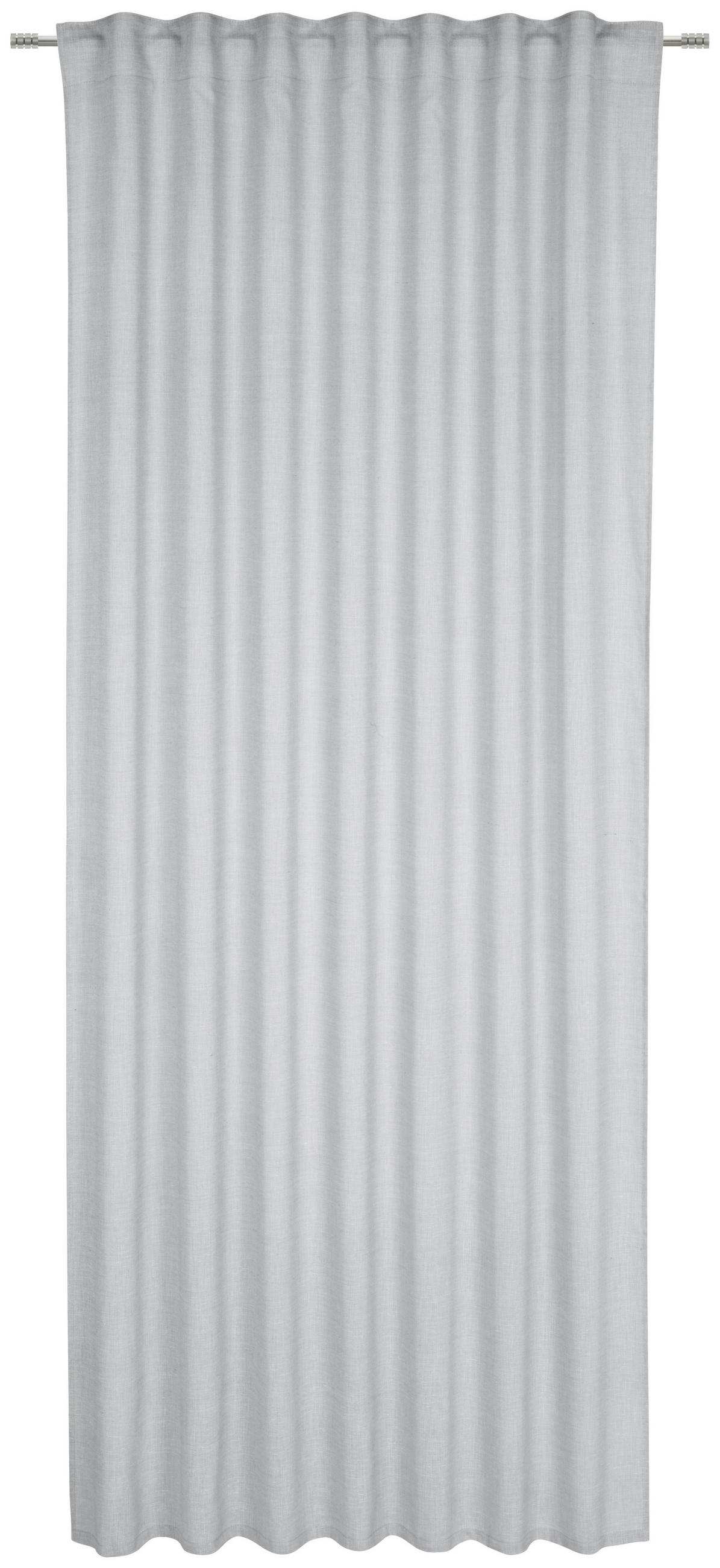 HOTOVÝ ZÁVES, polopriehľadné, 140/245 cm - sivá, Basics, textil (140/245cm) - Esposa