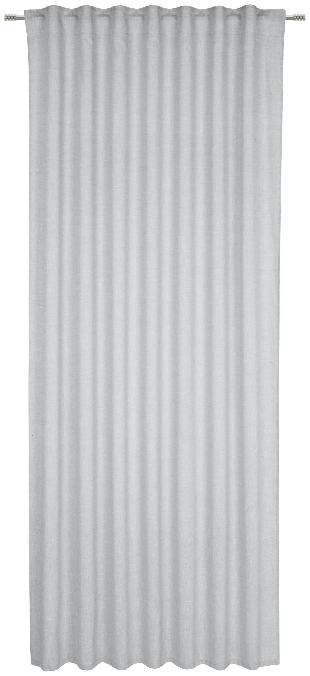 HOTOVÝ ZÁVĚS, poloprůhledné, 140/245 cm - šedá, Basics, textil (140/245cm) - Esposa