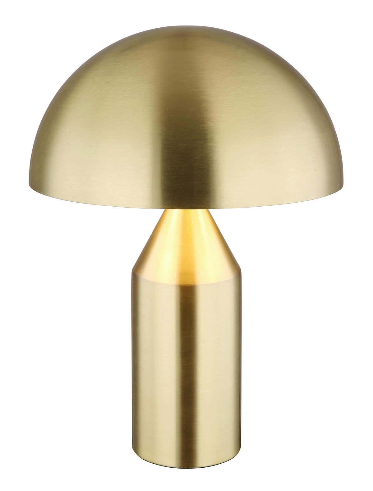 TISCHLEUCHTE - Weiss/Messingfarben, Design, Metall (28/39cm) - Globo