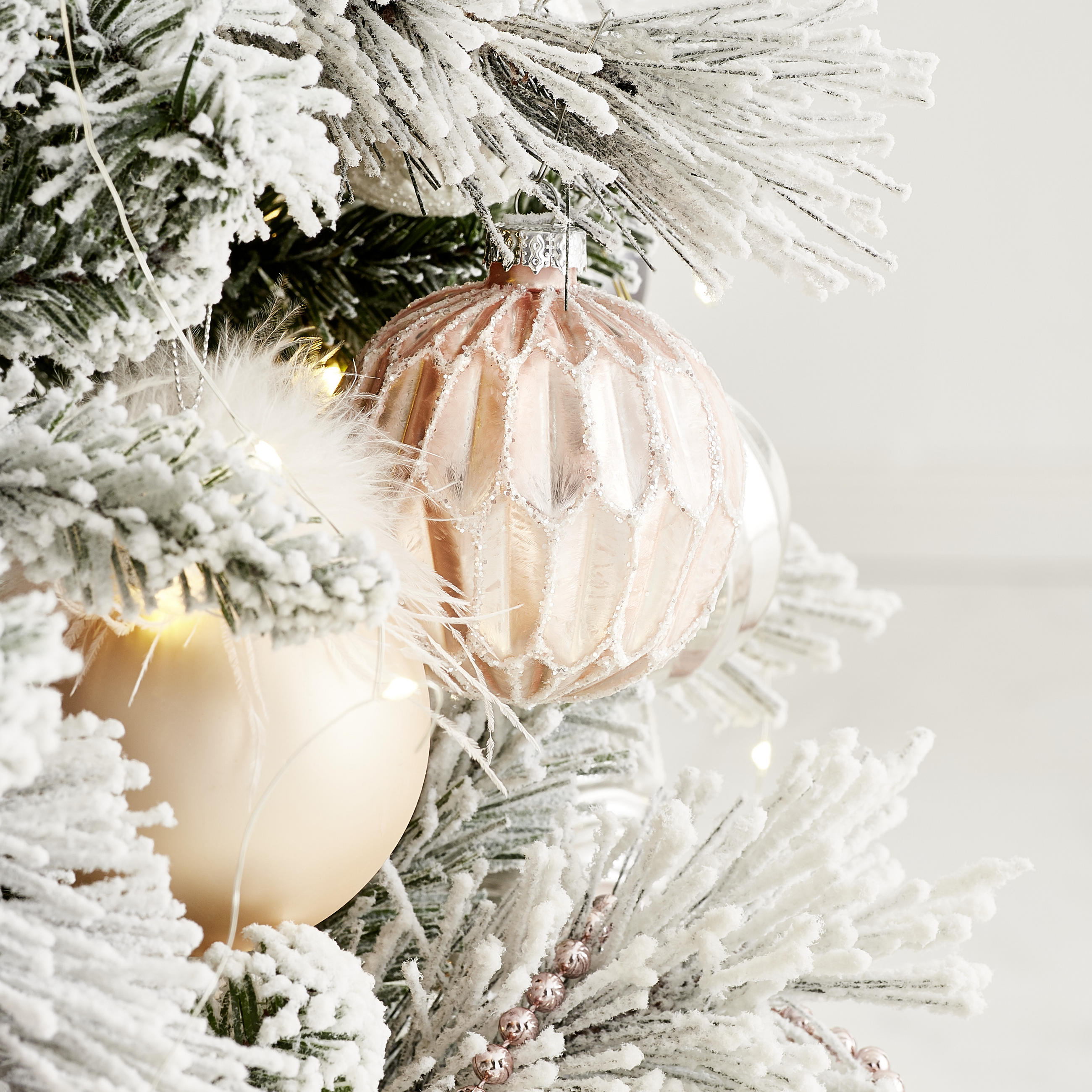 CHRISTBAUMKUGEL-SET 8 cm 12-teilig - Rosa, Trend, Glas (8cm) - X-Mas