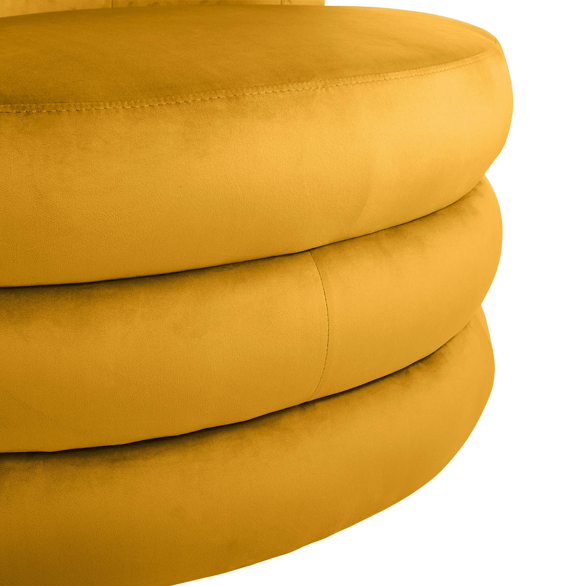 DESIGNSESSEL in Flachgewebe Goldfarben  - Edelstahlfarben/Goldfarben, Trend, Textil/Metall (90/82/85cm) - Livetastic