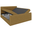 BOXBETT 180/200 cm  in Senfgelb  - Senfgelb/Schwarz, Basics, Kunststoff/Textil (180/200cm) - Carryhome