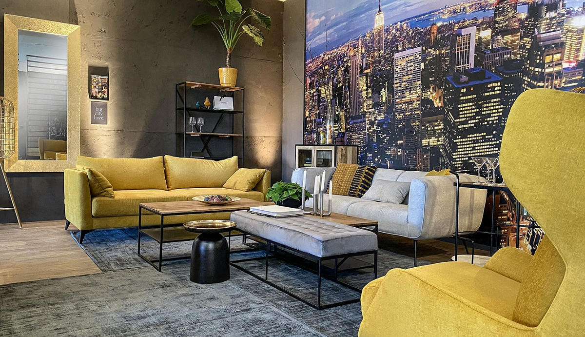 REGAL 95/180/35 cm naravne barve, črna  - črna/naravne barve, Moderno, kovina/leseni material (95/180/35cm) - MID.YOU