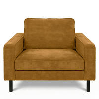 FOTELJA tekstil  boje senfa   - boje senfa/crna, Design, tekstil/metal (88/85/92cm) - Livetastic