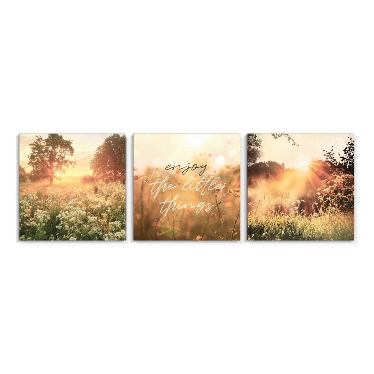 BILDERSET 3x32/32 cm  - Multicolor, Basics, Holz/Textil (3x32/32cm)