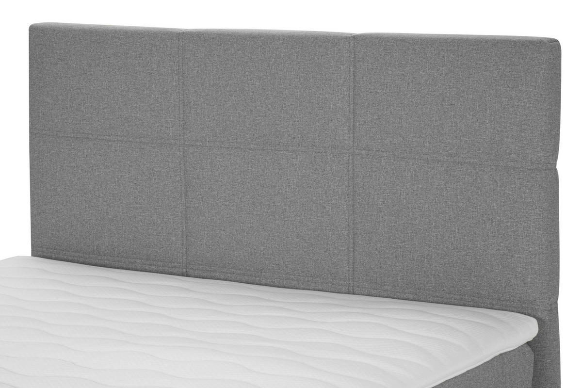 BOXSPRINGBETT 120/200 cm,  in Grau  - Schwarz/Grau, Design, Kunststoff/Textil (120/200cm) - Welnova