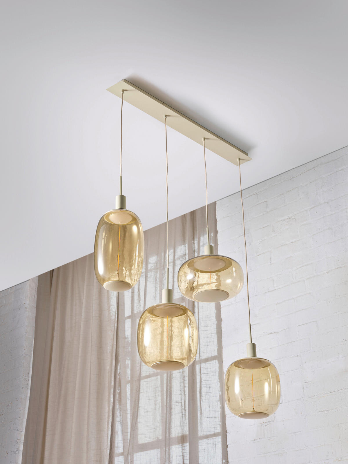 ohne Gläser 95/10/220 cm  - Beige, Basics, Metall (95/10/220cm) - Osram