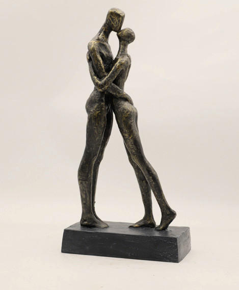 FIGÚRKA – ŽENA - čierny chróm, Basics, plast (32.4/8.4/34.5cm)