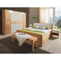 SCHLAFZIMMER 180/200 cm  in Zirbelkieferfarben  - Zirbelkieferfarben, Natur, Holz (180/200cm) - Linea Natura
