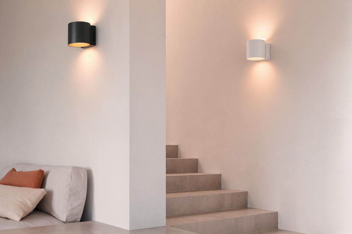 LED-WANDLEUCHTE Musterring 15/10 cm   - Silberfarben/Weiß, KONVENTIONELL, Metall (15/10cm) - Musterring