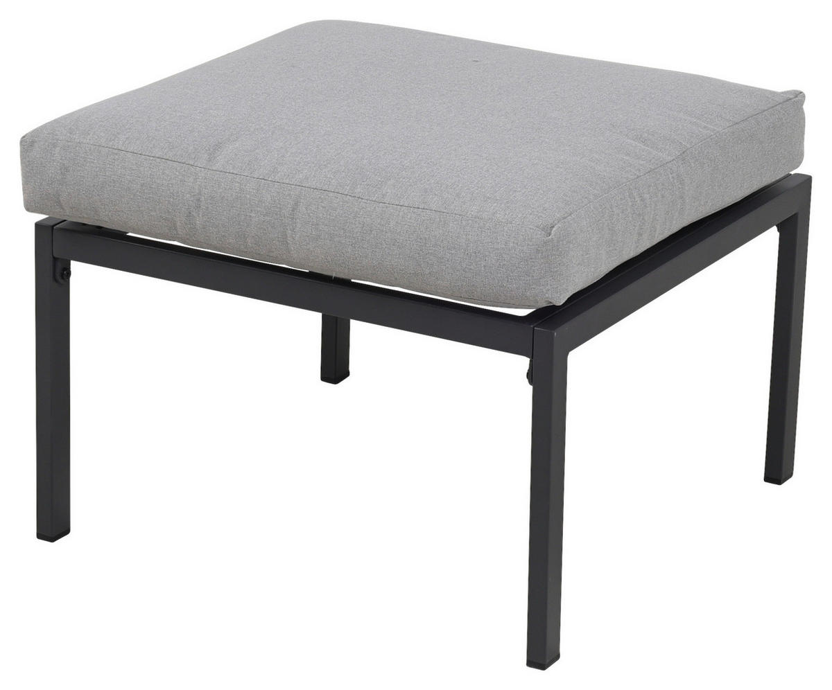 GARTENSET Webstoff Eisen  - Grau, Design, Textil/Metall (165/77/84cm) - Ambia Garden