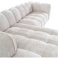 ECKSOFA in Chenille Creme  172/272 cm  - Creme/Schwarz, KONVENTIONELL, Kunststoff/Textil (172/272cm) - Carryhome