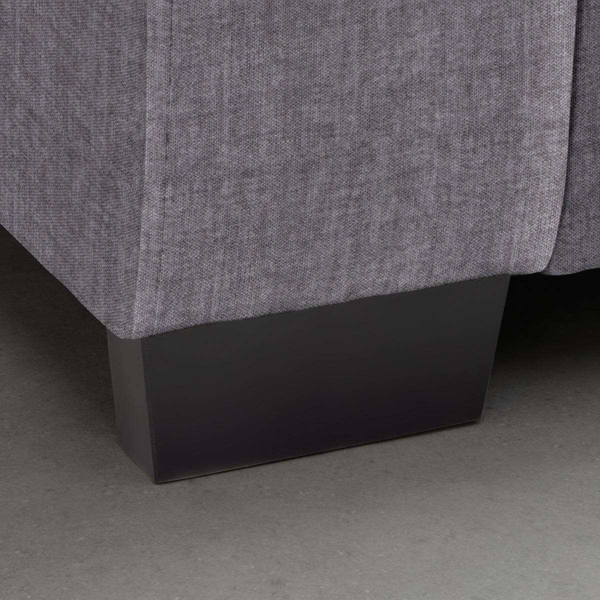 BIG SOFFA i silver  - silver/svart, Modern, trä (246/93/124cm) - MID.YOU