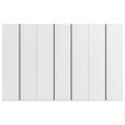 DREHTÜRENSCHRANK 350/235/61 cm,  in Weiß, 7-türig  - Graphitfarben/Weiß, Basics, Holzwerkstoff/Metall (350/235/61cm) - Novel