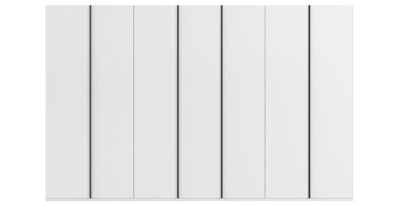 DREHTÜRENSCHRANK 350/235/61 cm,  in Weiß, 7-türig  - Graphitfarben/Weiß, Basics, Holzwerkstoff/Metall (350/235/61cm) - Novel