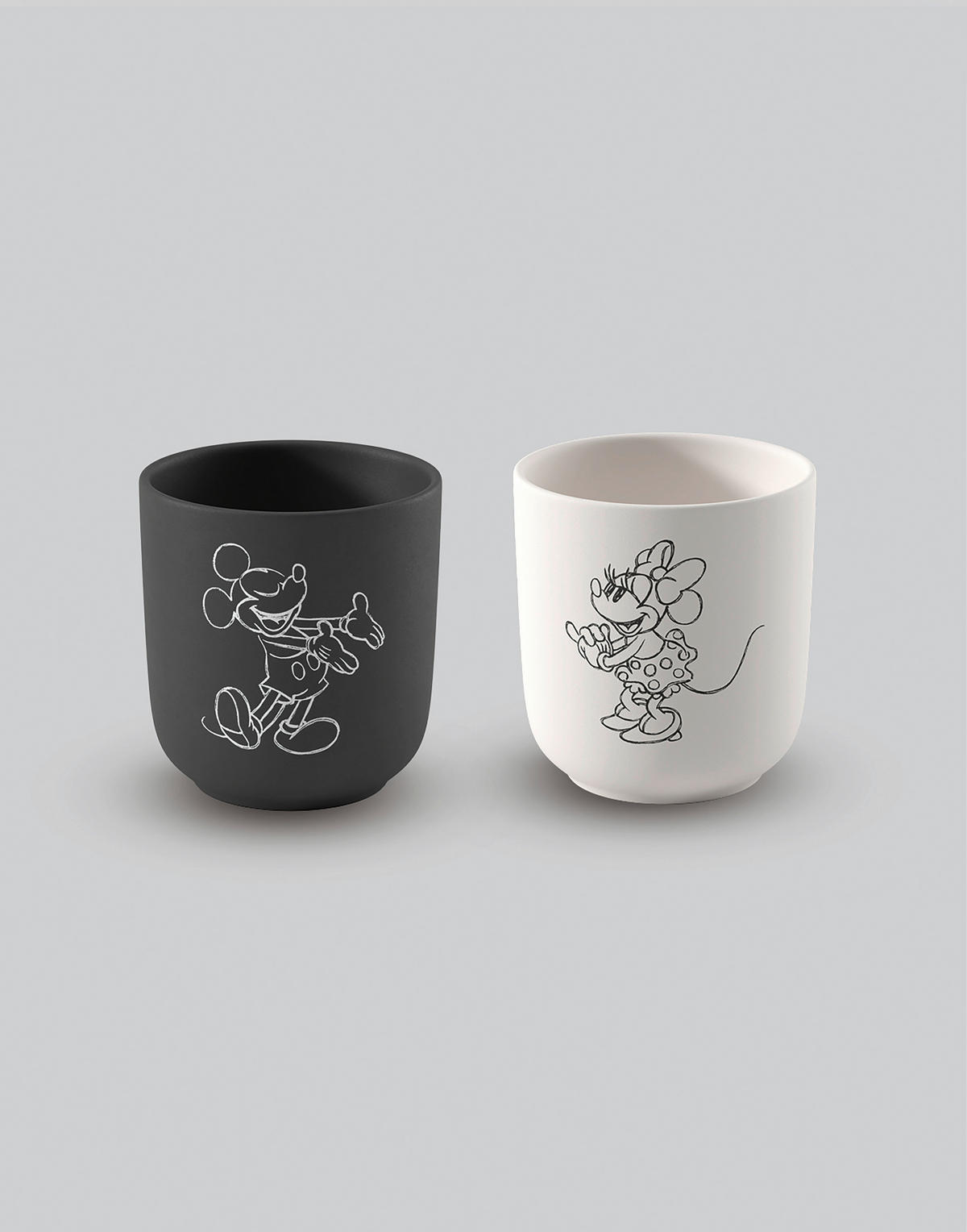 KÁVÉSBÖGREKÉSZLET  - fekete/fehér, Basics, kerámia (8,5/9cm) - Villeroy & Boch