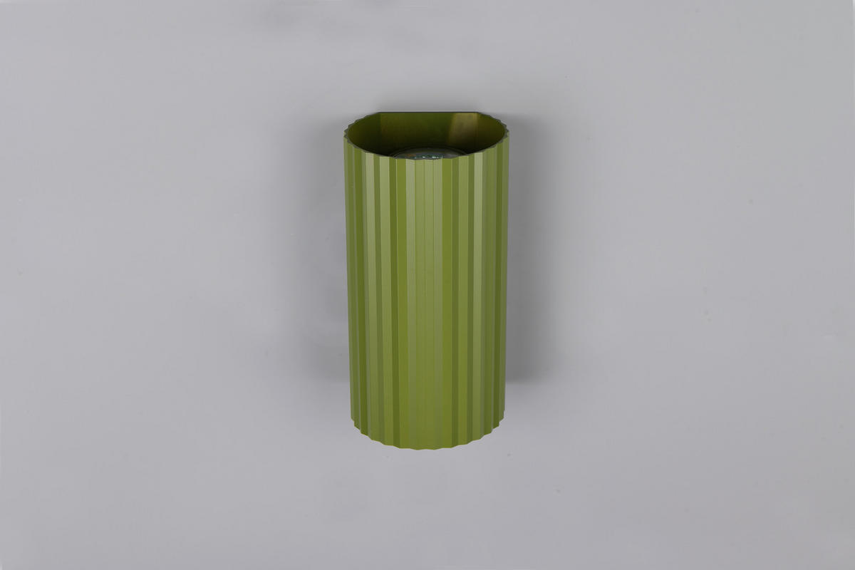 VÄGGLAMPA SOKA   - grön, Basics, metall (9,5/18/8,5cm)